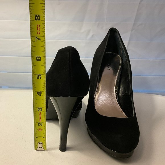 Alfani suede and patent leather platform pumps - Picture 2 of 6